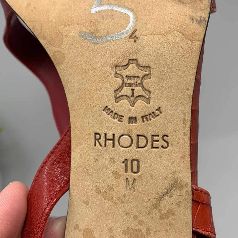 Brighton Rhodes Red pint madras heels - Picture 10 of 16